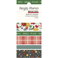Simple Stories - Hearth & Holiday Washi Tape - Set of 5