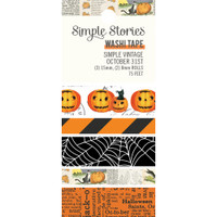 Simple Stories - Simple Vintage October 31st Washi Tape - Set of 5