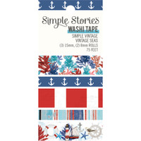 Simple Stories - Simple Vintage Vintage Seas Washi Tape - Set of 5
