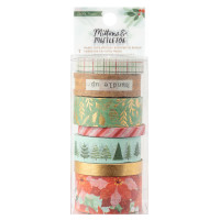 Crate Paper - Mittens & Mistletoe Washi Tape - Set of 7