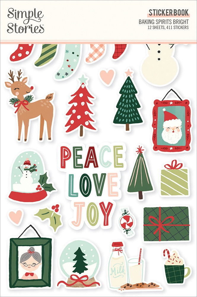 Carpe Diem Simple Stories A5 Sticker Book Baking Spirits Bright