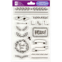 Peter Pauper Press - Borders, Frames & Icons Clear Stamp Set