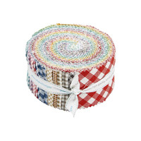 Riley Blake Fabrics - Jelly Roll - Bee Ginghams by Lori Holt of Bee in My Bonnet