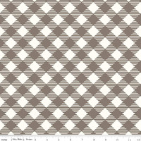 Riley Blake Fabric - Wide Backing - Bee Ginghams by Lori Holt - Pebble #WB12562-PEBBLE