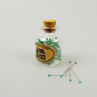 Little House - Bottle Pins – Green