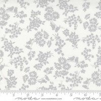 Moda Fabric - Dwell - Camille Roskelley - Songbird Small Floral - Cream Gray #55273 28
