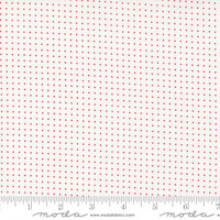 Moda Fabric - Dwell - Camille Roskelley - Pin Dot - Cream Red #55276 11