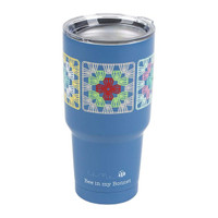 Riley Blake Designs - Insulated Tumbler - Lori Holt of Bee in my Bonnet - Granny Square