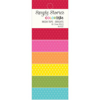Simple Stories - Color Vibe Washi Tape - Brights - Set of 6