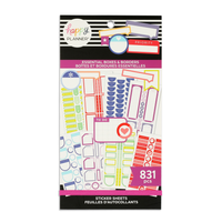 The Happy Planner - Me and My Big Ideas - Value Pack Stickers - Essential Boxes & Borders (#831) 