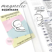 TheCoffeeMonsterzCo - Peeking Emotis Magnetic Bookmark