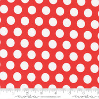 Moda Fabric - Simply Delightful - Sherri & Chelsi - Dots - Geranium #37642 26