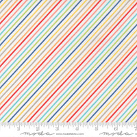 Moda Fabric - Simply Delightful - Sherri & Chelsi - Stripes - Off White Multi #37646 11