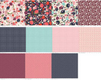 Riley Blake Fabric - Fat Eighth Bundle - Posy Garden - Carina Gardner - 