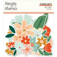 Simple Stories - My Story Bits & Pieces Die-Cuts - Floral