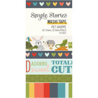 Simple Stories - Pet Shoppe Washi Tape - Set of 5