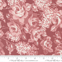 Moda Fabric - Sunnyside - Camille Roskelley - Large Floral - Rosy Blush #55280 40