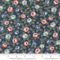 Moda Fabric - Sunnyside - Camille Roskelley - Small Floral - Blooming Navy #55281 12