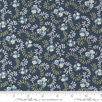 Moda Fabric - Sunnyside - Camille Roskelley - Small Floral - Daydream Navy #55284 12