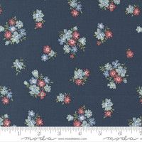 Moda Fabric - Sunnyside - Camille Roskelley - Small Floral - Fresh Cuts Navy #55288 13