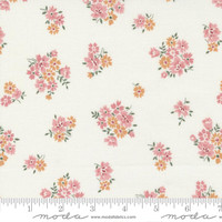 Moda Fabric - Sunnyside - Camille Roskelley - Small Floral - Fresh Cuts Cream Coral #55288 31