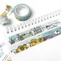 TheCoffeeMonsterzCo - Washi Tape - The Four Biomes (18mm)