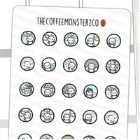 TheCoffeeMonsterzCo - Stickers - Emoti Weather Icons Sampler