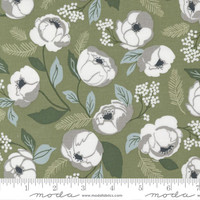 Moda Fabric - Christmas Eve - Lella Boutique - Christmas In Bloom Florals - Pine #5180 15
