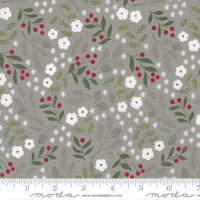 Moda Fabric - Christmas Eve - Lella Boutique - Winter Botanical Small Floral - Dove #5181 13