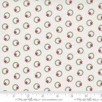 Moda Fabric - Christmas Eve - Lella Boutique - Wreath Dot Blenders - Snow #5183 11