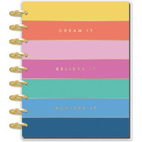 The Happy Planner - Me and My Big Ideas - Classic Deluxe Happy Planner - 2023-2024 Spread Some Happy - 18 Months (Dated, Color Block Layout)