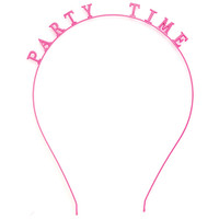 Girl Talk Headband Party Time