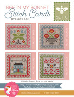It's Sew Emma - Lori Holt of Bee in My Bonnet - Stitch Cards - Set of 4 (Set O)