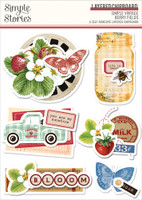 Simple Stories - Simple Vintage Berry Fields Layered Stickers