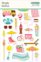 Simple Stories - A5 Sticker Book - Retro Summer