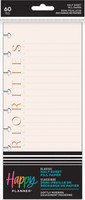 The Happy Planner - Me and My Big Ideas - Classic Refill Note Paper - Half Sheet - Softly Modern (Graph, Checklist)