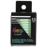 The Happy Planner - Me and My Big Ideas - The Happy Planner - Metal Classic (Medium) Discs - Pearl Powder Sea Glass