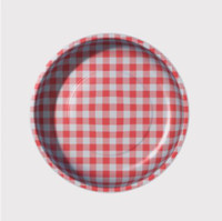 Pleasant Home - Magnetic Pin Bowl Gingham Red