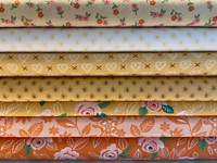 Moda Fabric - Fat Quarter Bundle - Sugar Pie by Lella Boutique - Yellow & Oranges - Set of 7