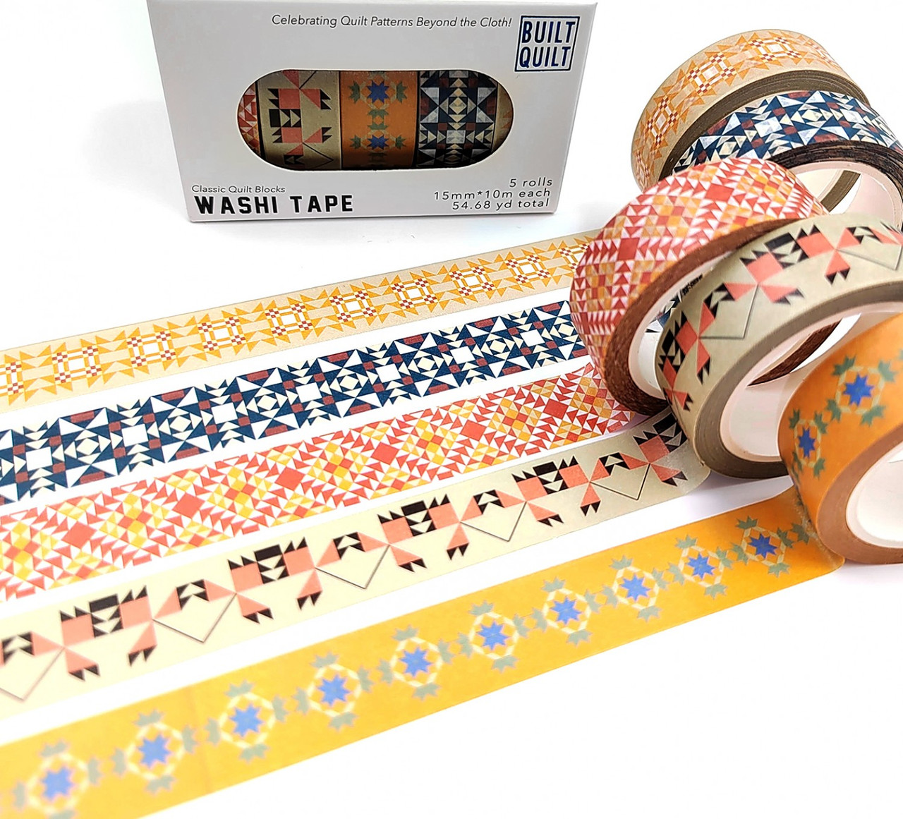 Built Quilt Classic Quilt Blocks Washi Tape CarefullyCrafted