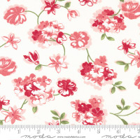 Moda Fabric - Lighthearted - Camille Roskelley - Florals Garden Cream #55291 11