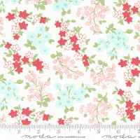 Moda Fabric - Lighthearted - Camille Roskelley - Florals Gather Cream #55294 11