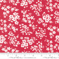 Moda Fabric - Lighthearted - Camille Roskelley - Florals Gather Red #55294 12