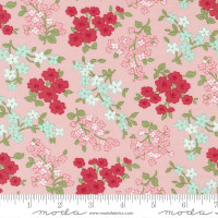 Moda Fabric - Lighthearted - Camille Roskelley - Florals Gather Light Pink #55294 17