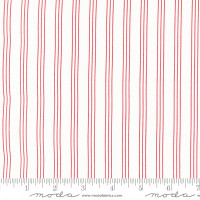 Moda Fabric - Lighthearted - Camille Roskelley - Stripe Cream Red #55296 11