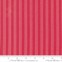 Moda Fabric - Lighthearted - Camille Roskelley - Stripe Red #55296 12