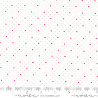 Moda Fabric - Lighthearted - Camille Roskelley - Heart Dot Cream Red #55298 11