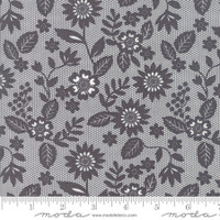 Moda Fabric - Sugar Pie - Lella Boutique - Charcoal #5041 13 - BOLT END 40cm