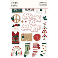 Carpe Diem - Simple Stories - A5 Sticker Book - Boho Christmas