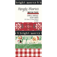 Simple Stories - Simple Vintage Dear Santa Washi Tape - Set of 5